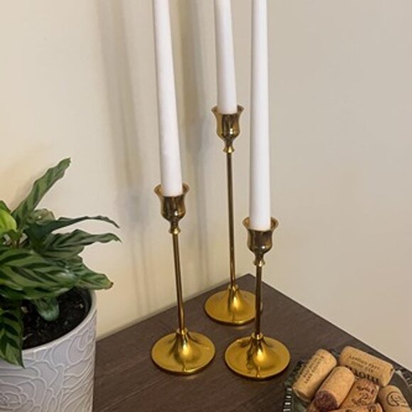 NEW  Set of 3 Candlestick Holders Taper Candle Holders, Candle Stick Hol… - Picture 6 of 10